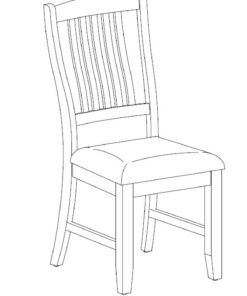 Alternative view of CHAMPAGNE DINING CHAIR SET OF 2