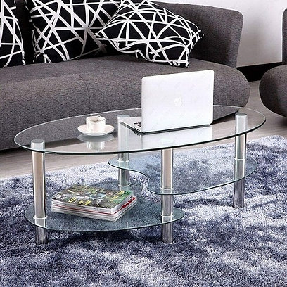 Glass Coffee Table Marble