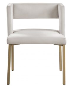 Alternative view of DINING CHAIR SET OF 2 BEIGE