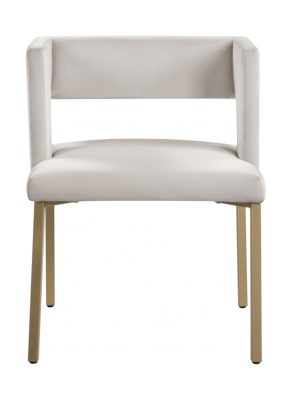Alternative view of DINING CHAIR SET OF 2 BEIGE