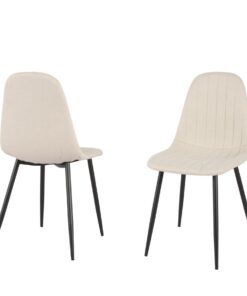 DINING CHAIR SET OF 4 BEIGE