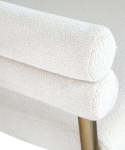 Alternative view of DINING CHAIR SET OF 2 - CREAM/GOLD