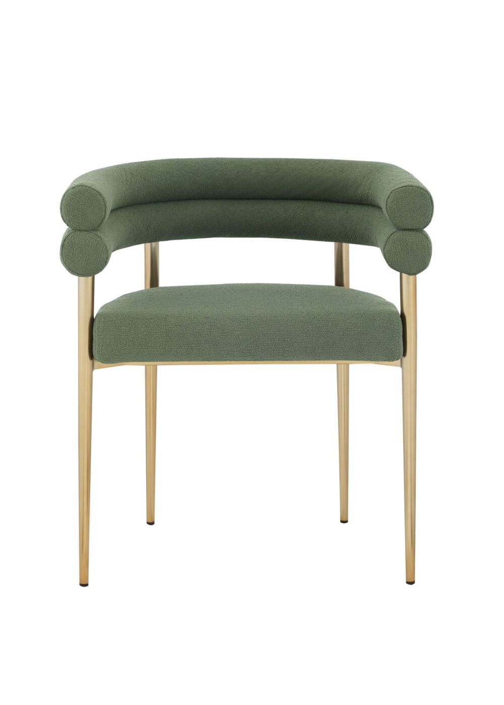 Alternative view of DINING CHAIR SET OF 2 - GREEN/GOLD