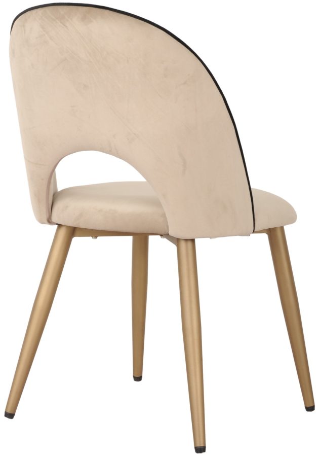 DINING CHAIR SET OF 2 BEIGE - Image 5