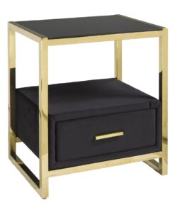 NIGHT STAND - BLACK/GOLD