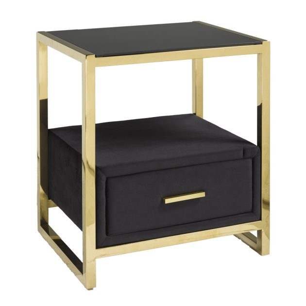 NIGHT STAND - BLACK/GOLD