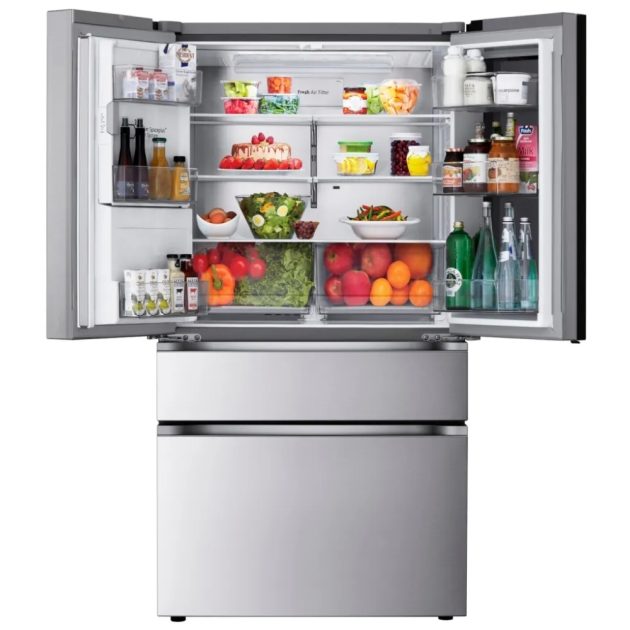 LG French Door Refrigerator, 36 inch Width, ENERGY STAR Certified, 28.6 cu. ft. Capacity, Stainless Steel colour ,MyColor - Image 7