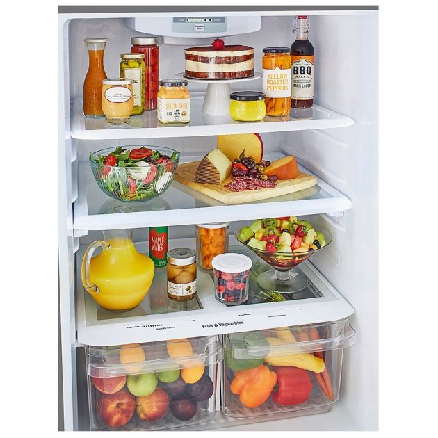 LG LTCS20020S Top Freezer Refrigerator, 30 inch Width, ENERGY STAR Certified, 20.2 cu. ft. Capacity, Stainless Steel colour - Image 4