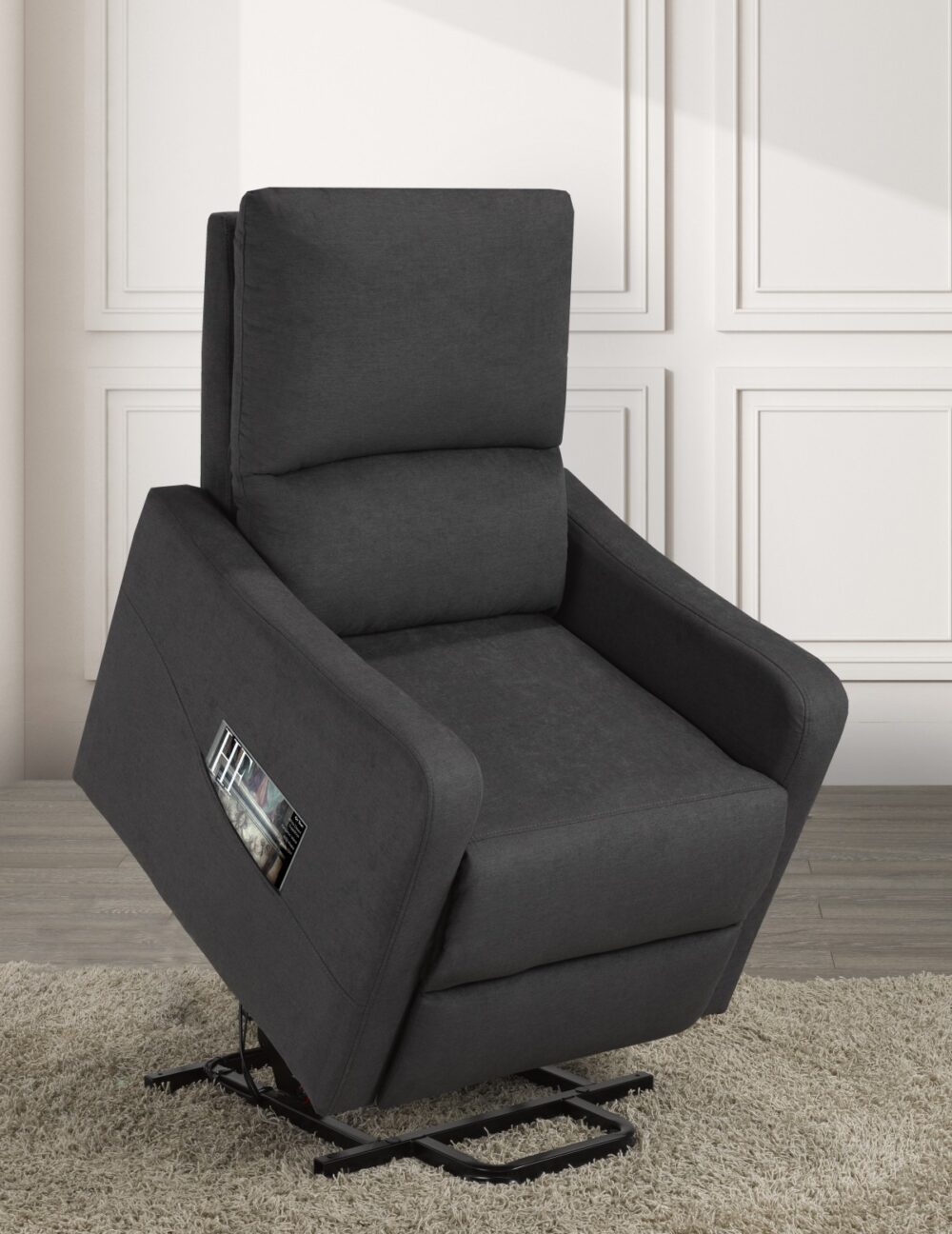 Alternative view of RECLINER LIFT CHAIR, DARK GREY