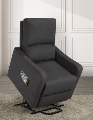 Alternative view of RECLINER LIFT CHAIR, DARK GREY