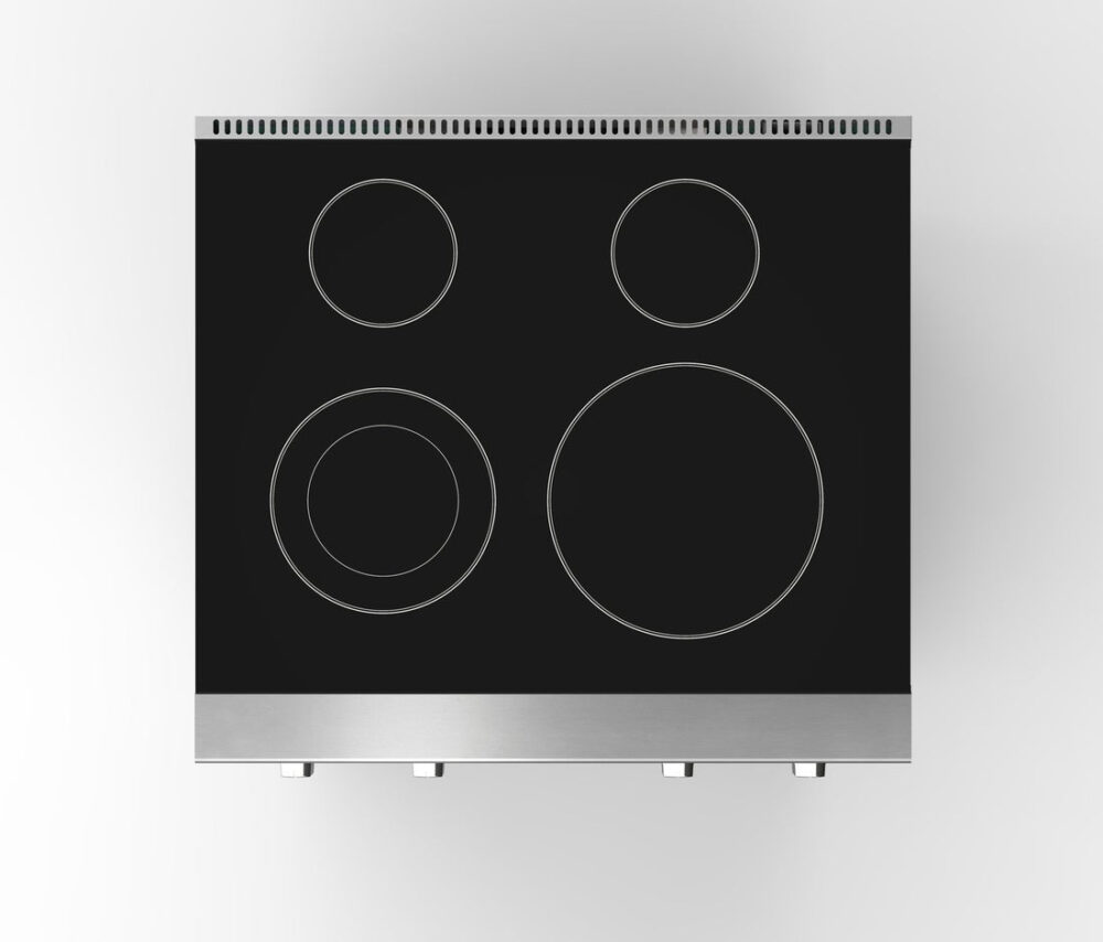 Alternative view of BC 30"/36" Silver Electric Range