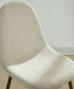 Alternative view of Conrad/Lyna 5pc Dining Set in Walnut with Beige Chair