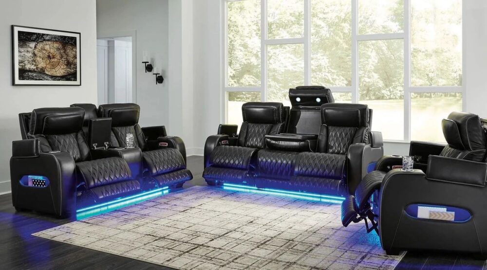 Hallidone Power Recliner Sofa Set