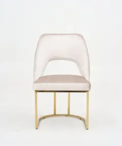 Alternative view of PANDA_Beige/Gold_Dinning Chair