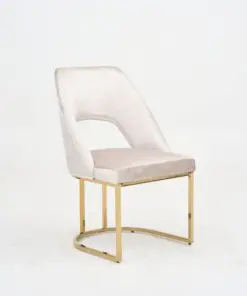 PANDA_Beige/Gold_Dinning Chair