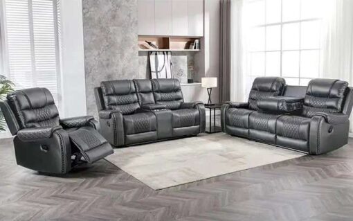 Romeo GRY leather power recliner sofa