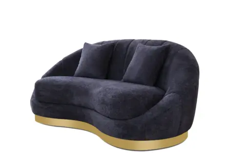 2122 Black 3 Pcs Sofa Set