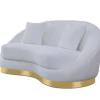 2122 White 3 Pcs Sofa Set
