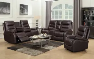 8090 Reclining 3 Pcs Sofa Set