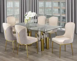 Glass Dining Table Set