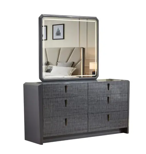 Alternative view of BEDROOM SET (GREY)