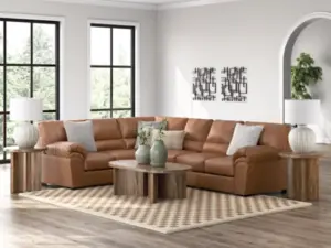 Alternative view of WillowBend 3 Piece Sectional Caramel