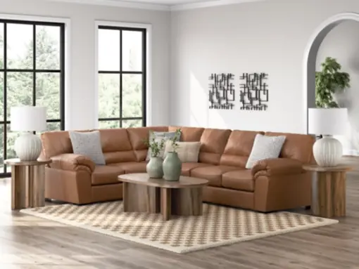 Alternative view of WillowBend 3 Piece Sectional Caramel