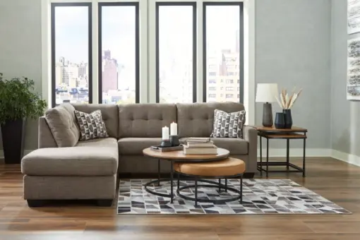Alternative view of Mahoney 2-Piece Sectional Chocolate