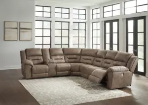 Alternative view of Ravenel 4-Piece Power Reclining Sectional