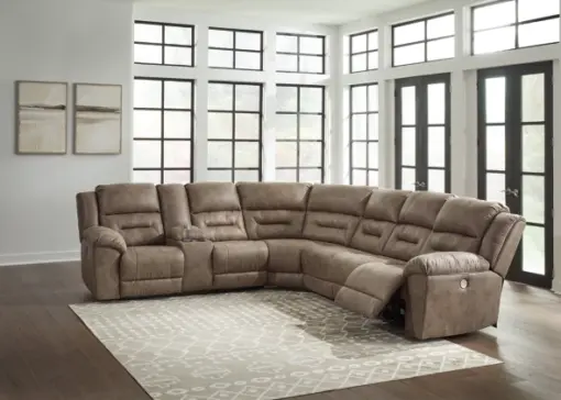 Alternative view of Ravenel 4-Piece Power Reclining Sectional