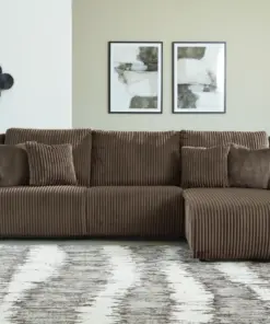 Alternative view of Top Tier 3-Piece Sectional Sofa Chaise Chocolate