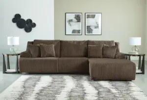 Alternative view of Top Tier 3-Piece Sectional Sofa Chaise Chocolate
