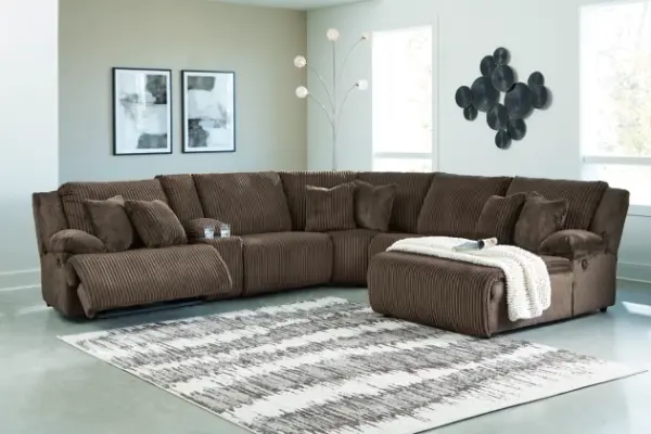 Alternative view of Top Tier Reclining Sectional with Chaise
