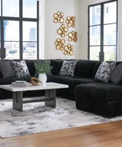 Alternative view of Midnight-Madness 4-Piece Sectional Onyx