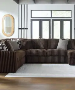 Alternative view of Midnight-Madness 4-Piece Sectional Chocolate