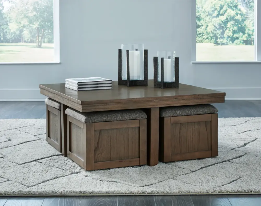 Alternative view of Boardernest Coffee Table with 4 Stools
