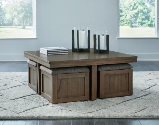 Alternative view of Boardernest Coffee Table with 4 Stools