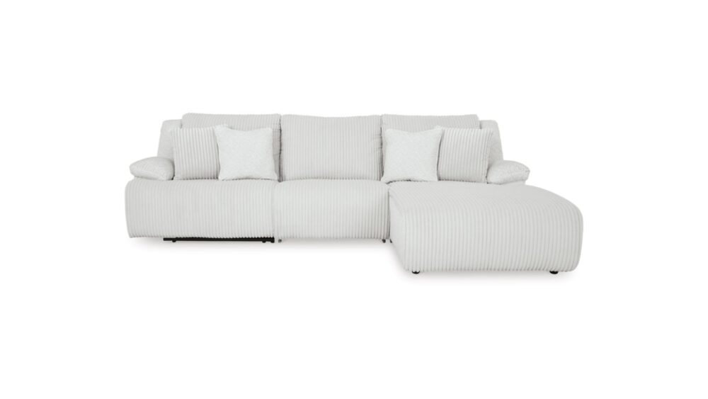 Top Tier 3-Piece Sectional Sofa Chaise Alloy