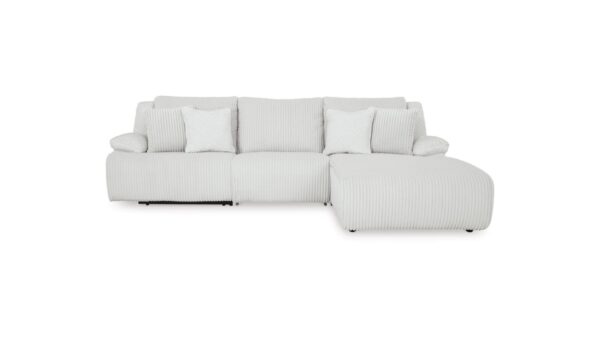 Top Tier 3-Piece Sectional Sofa Chaise Alloy