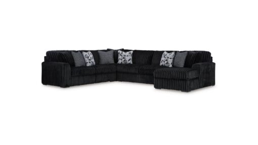 Midnight-Madness 4-Piece Sectional Onyx