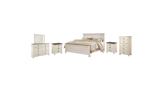 Willowton King Panel Bed