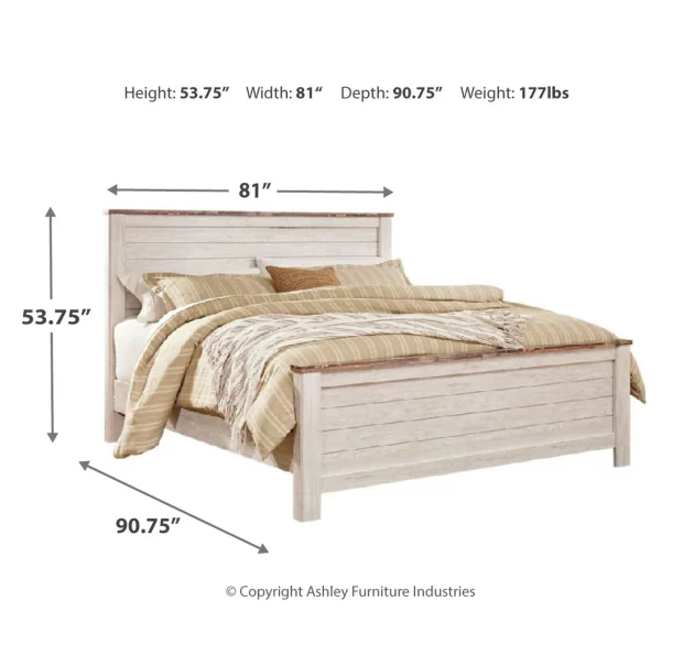 Willowton King Panel Bed - Image 11