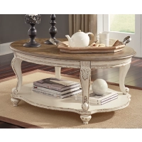 Alternative view of Realyn Oval Cocktail Table