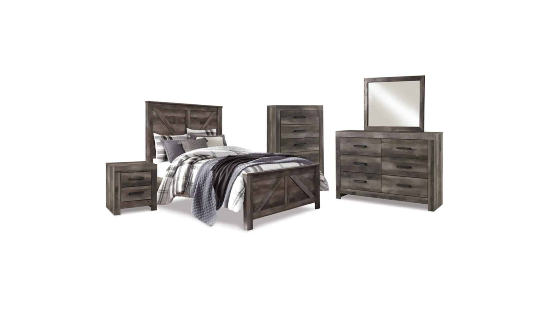 Wynnlow Queen Crossbuck Panel Bedroom Set