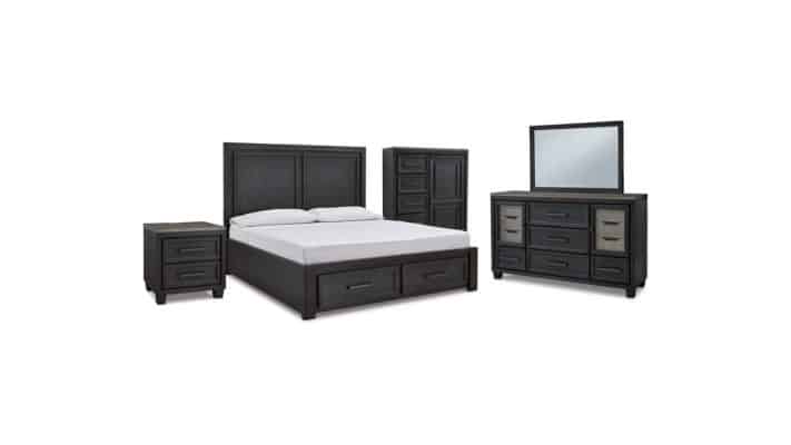 Foyland King Panel Storage Bedroom Set