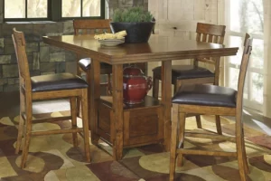 Alternative view of Ralene Counter Height Dining Table and 6 Barstools