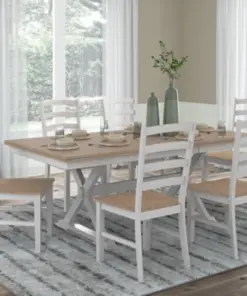 Purlaney Dining Table and 6 Chairs