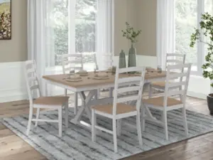 Purlaney Dining Table and 6 Chairs