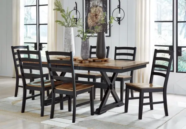 Alternative view of Wildenauer Dining Table and 6 Chairs