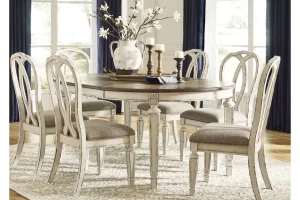 Alternative view of Realyn Dining Table and 6 Chairs